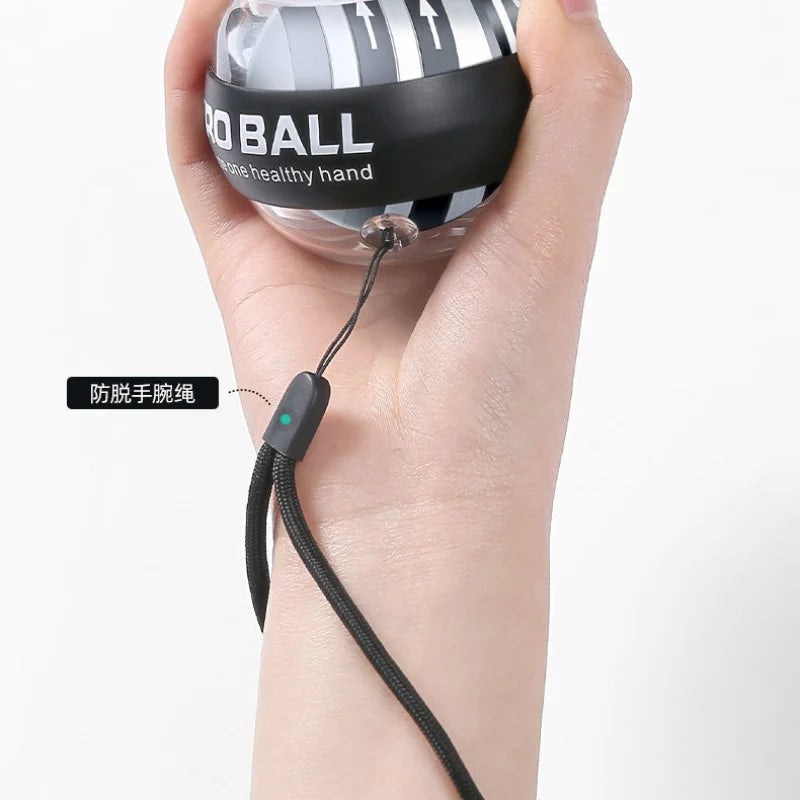 LED Wrist Ball Centrifuge Gyro Wrist Press Automatic Start Range Gyro Ball Arm Hand Muscle Strength Forearm Trainer Fitness Equi