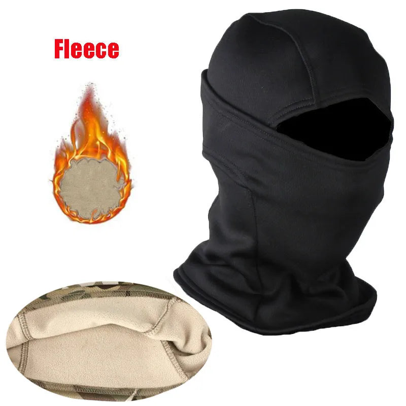 Winter Fleece Camouflage Balaclava Outdoor Hunting Cycling Hiking Skiing Scarf Face Mask Windproof Blaclava for Men