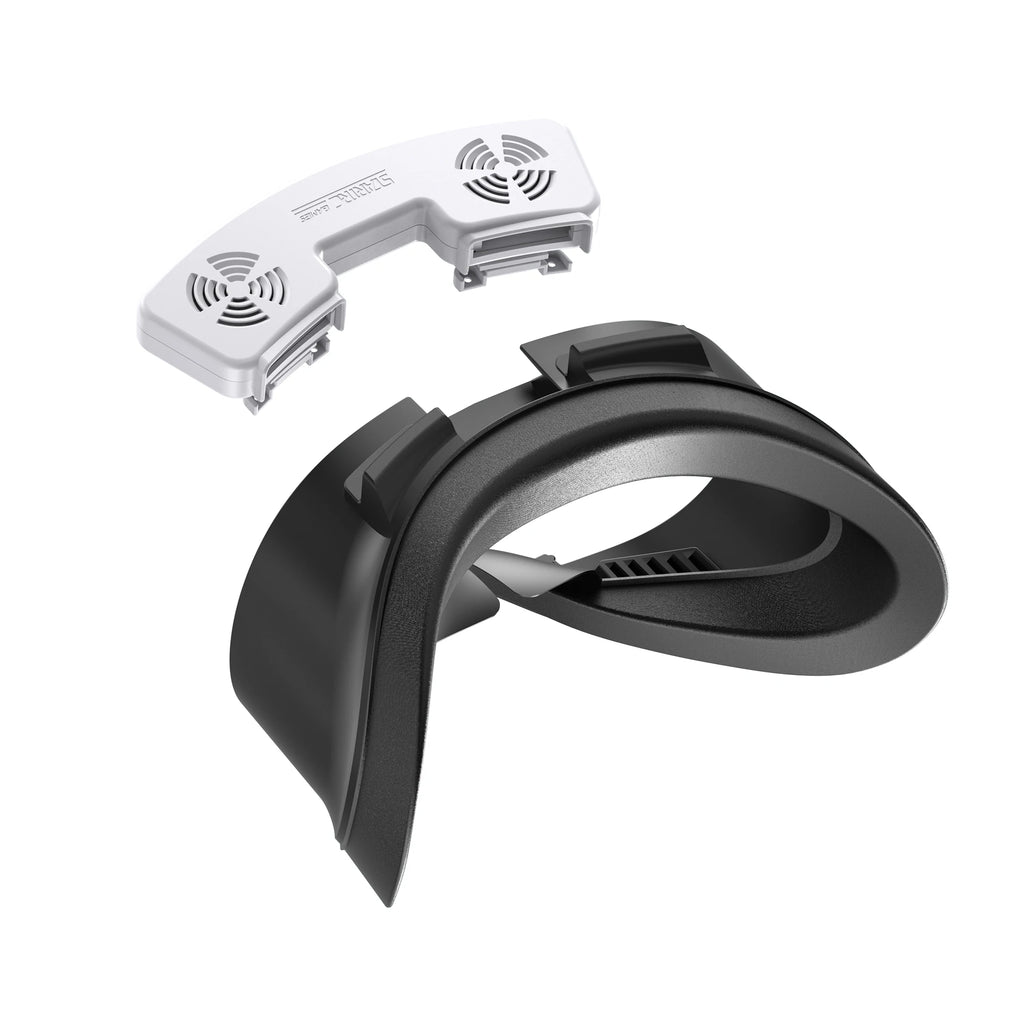 4 in 1 Face Mask Cover W Cooling Fan For Meta Quest 3S Case Replacement Face Pad Anti-Sweat Mask For Oculus Quest 3S Accessory