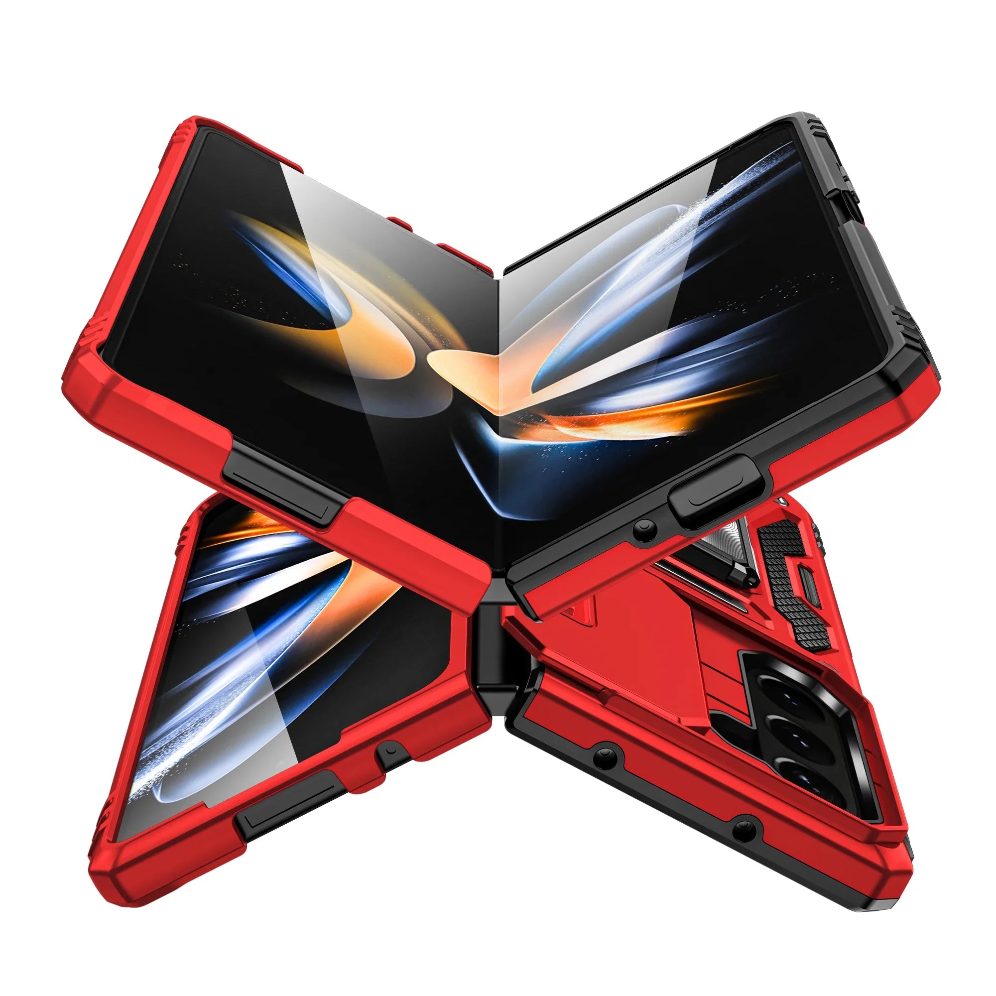 Case For Samsung Galaxy Z Fold 7 5G Z Fold 6 Military Grade Shockproof Heavy Duty Protective Armor Magnetic Kickstand Ring Cover