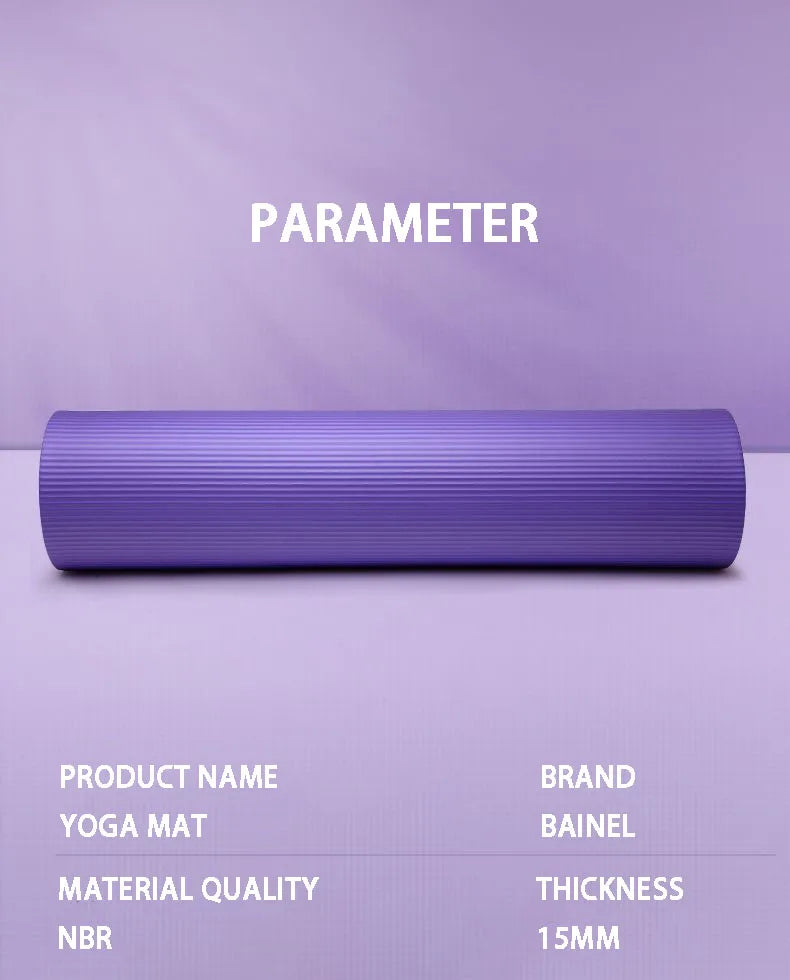 Yoga Mat with A Thickness of 20mm Anti Slip Pilates Fitness Mat Environmentally Friendly Tear Resistant WOMEN'S Yoga Mat