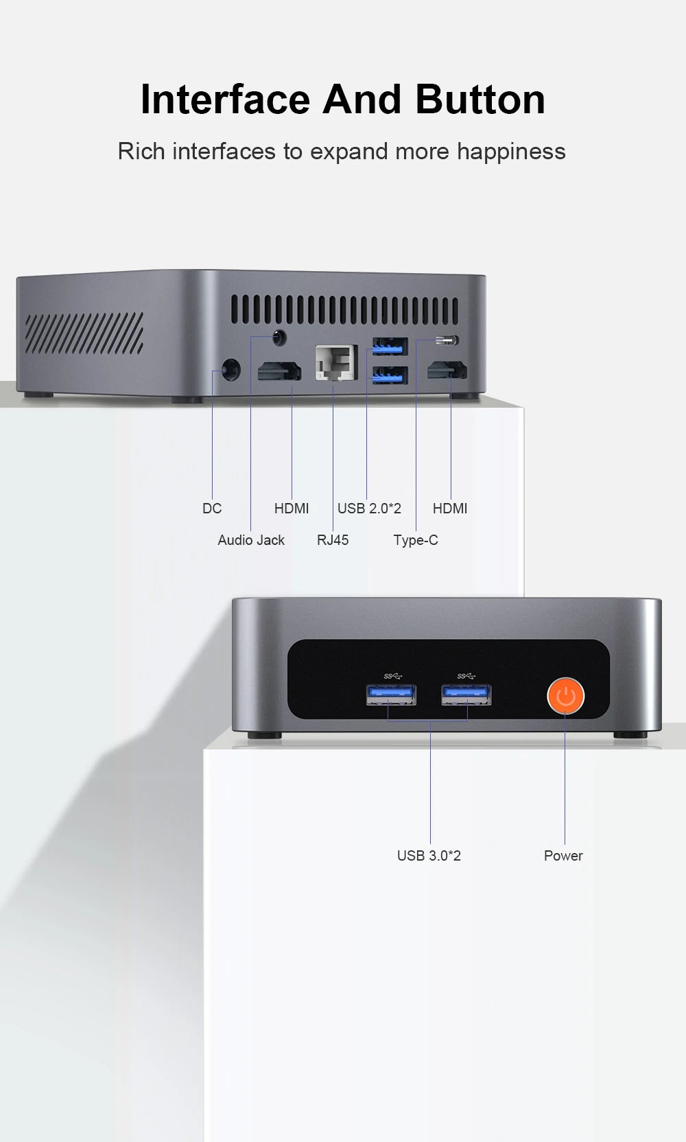 Ninkear M7 Mini PC AMD Ryzen™ 5 7430U Windows 11 PRO 16GB DDR4 RAM 512GB SSD WIFI 6.0 Fan Cooling Mini Computers