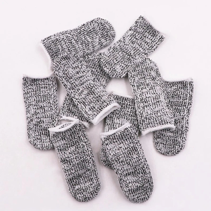 10Pcs Finger Cots Thumb Protector Anti-Cut Fingertips Finger Sleeve Flexible Resistant Protection Finger Cots DIY Work