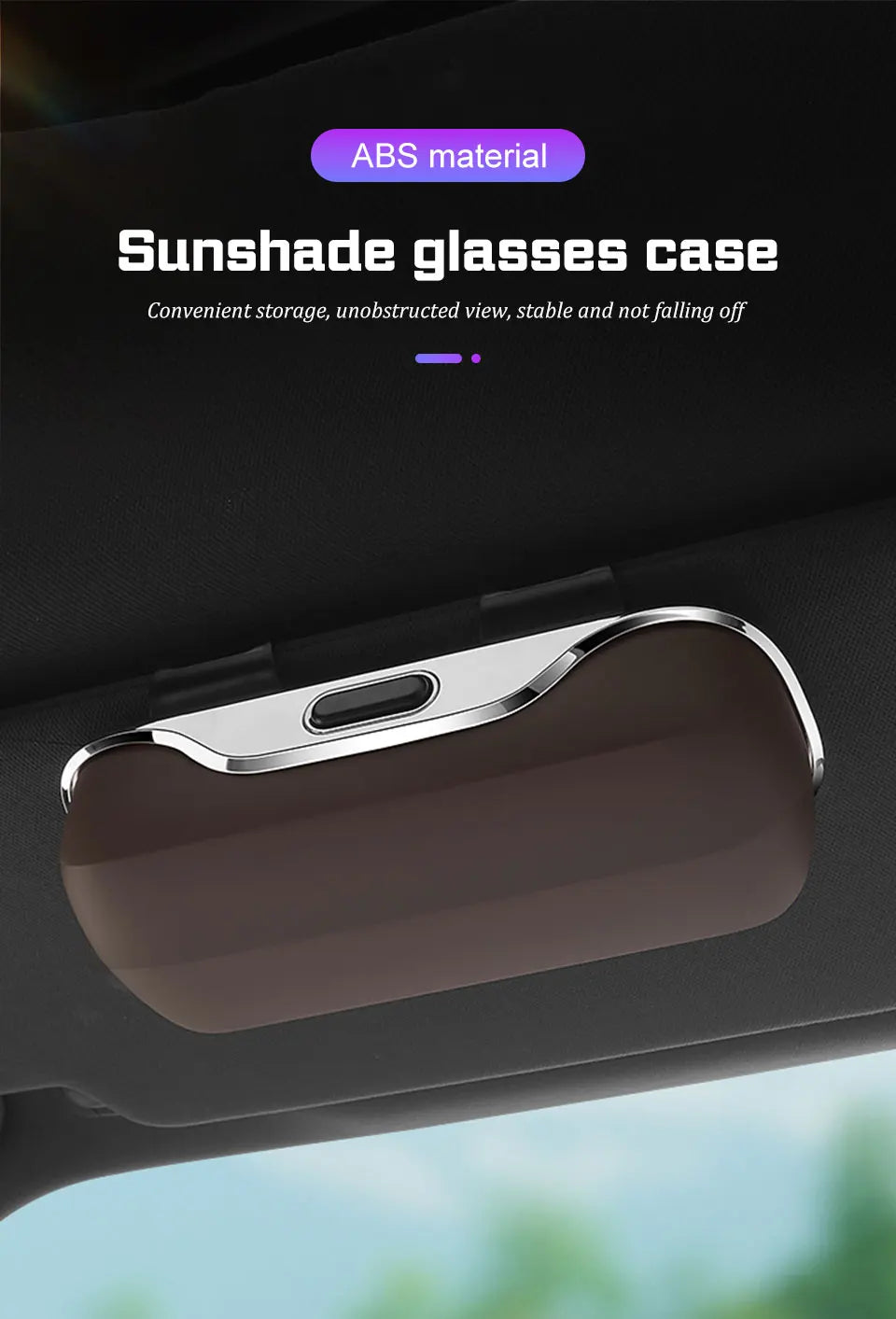 Portable Press Switch Car Glasses Box For Changan CS85 Oshan X7 CS35 PLUS UNIT UNIK CS55 CS95 Eyeglasse Case Sunglasses Holder