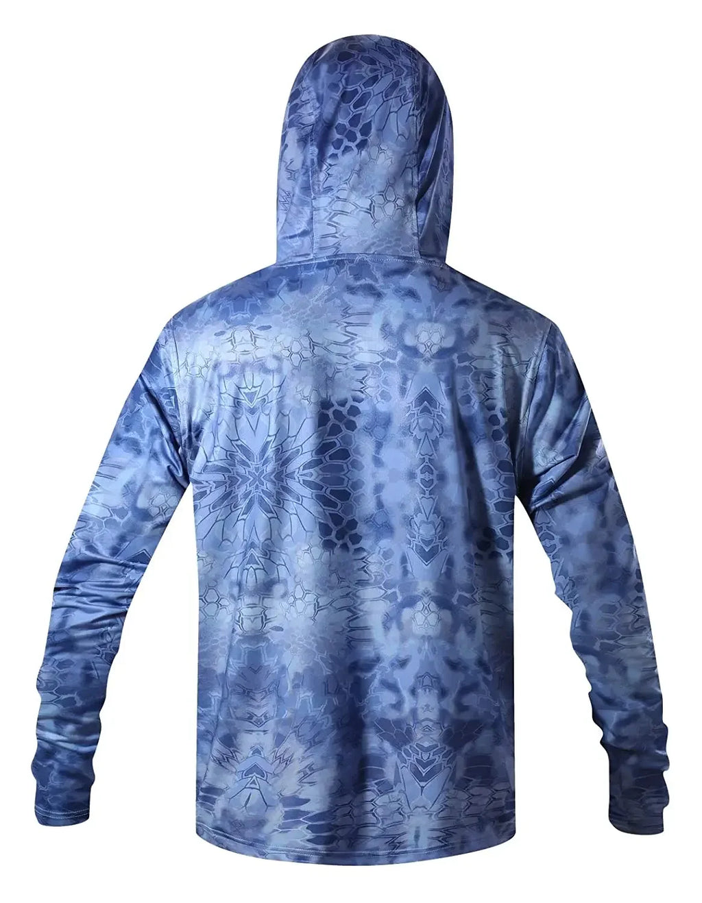 Summer Men Hooded Long Sleeve Performance Fishing Shirts Jersey Fishing UV Hoodies Clothing Face Mask