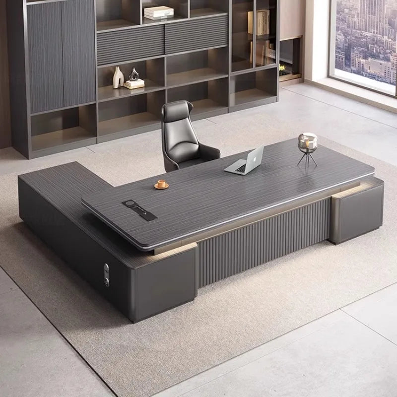 Designer Modern Computer Desk Luxury Office Table Organizer Ideal Gaming Space Office Enhancement Muebles Oficina Decoration