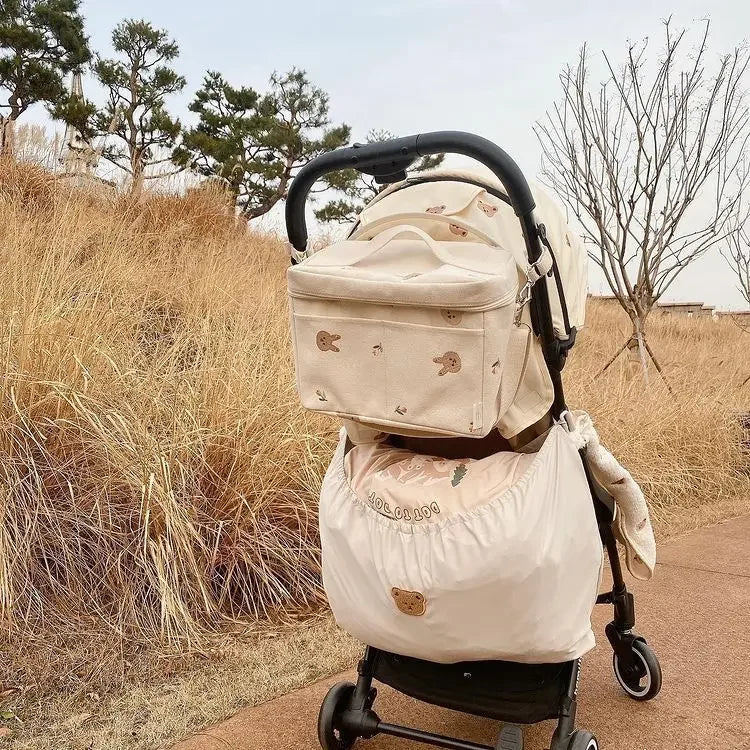 Reusable Baby Diaper Bag Bedside Nappy Organizer Toys Diapers Pouch baby items Storage Outdoor Travel Stroller Hanging Bag