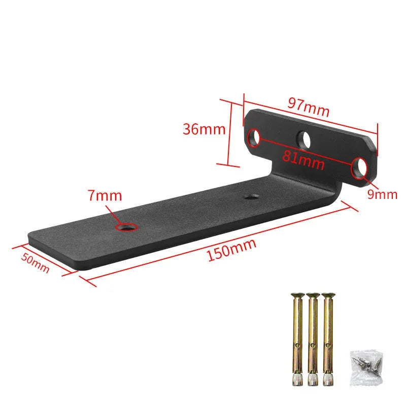 Bearing Capacity 200kg Suspended Tripod Brackets Wall Shelf Support Hidden Wall Fixed Partition Storage Rack Shelves