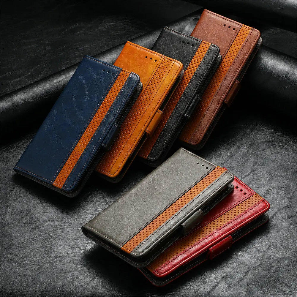 RFID Leather Flip Case for Realme 14 Pro Plus 5G Luxury Cover Magnet Book Capa Realme 15 14T 13 12 Plus Realme12 X Wallet Funda
