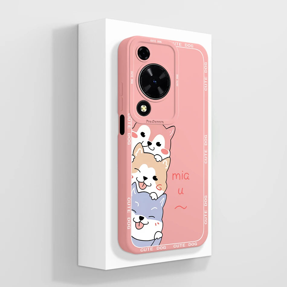Case For Huawei Nova Y72 Cute Design Phone Cover Camera Protector Soft Liquid Silicone Funda Models MGA-LX3 Protective Bumper