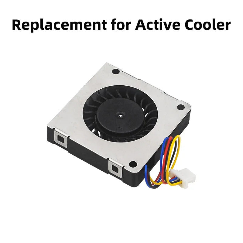5V 3007 Fan PWM Speed Adjustable CPU Cooling Radiator JST Interface Optional LED with M2.5 Screws Nutsfor Raspberry Pi 5 4G 8G
