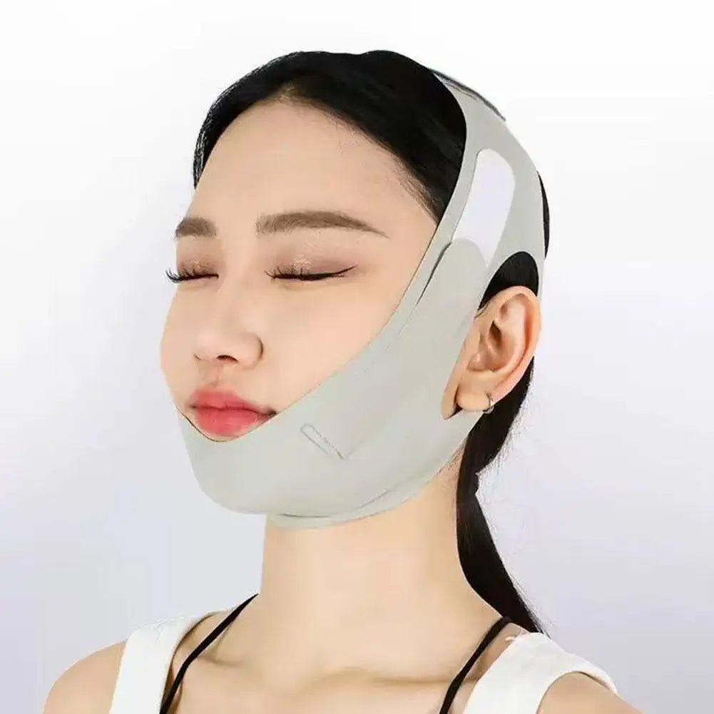 Full Face Shaping V Face Contour Lifting Facial Artifact Firm Nasolabial Folds Double Chin Improve Sleep Polyester Mask Bandage