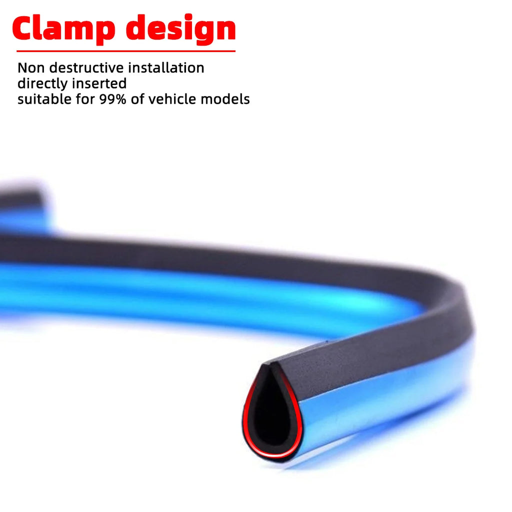 10 pcs 20cm car air conditioning vent decoration U-shaped decorative strips for bendable and cutting car door corners