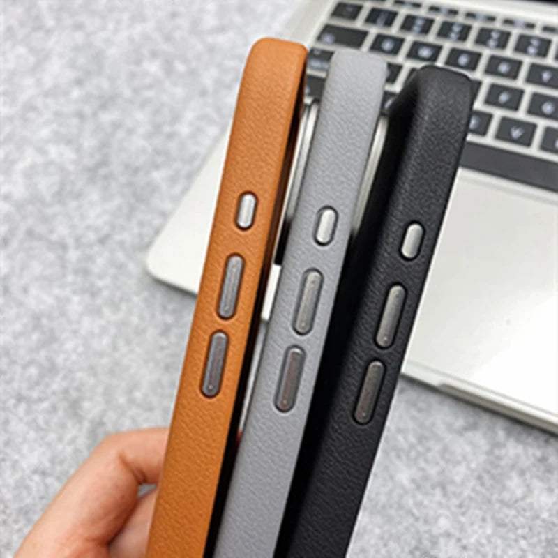 Magnetic Alloy Lens Wireless Charging Shockproof Case For iPhone 17 17Pro Max 16 Pro Active Touch Camera Button Hard PC Cover