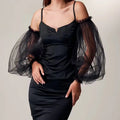 New Fashion Women's Elegant Long Big Lace Glove Female Spring Summer Vintage Sunscreen Show Performance Photograph Glove