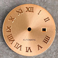 24.5mm Mother of Pearl Shell Dial Roman Diamond Sunburst Watch Dial Hand Fit NH05A NH05 Watch Movement Ladies Watchmaker Tools