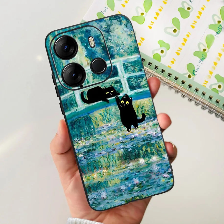 For Tecno Pop 7 Pro Pop7 Case Fashion Marble Soft Silicone Matte Coque For Tecno Spark Go 2023 Funda Pop7Pro BF6 BF7 BF7h Bumper