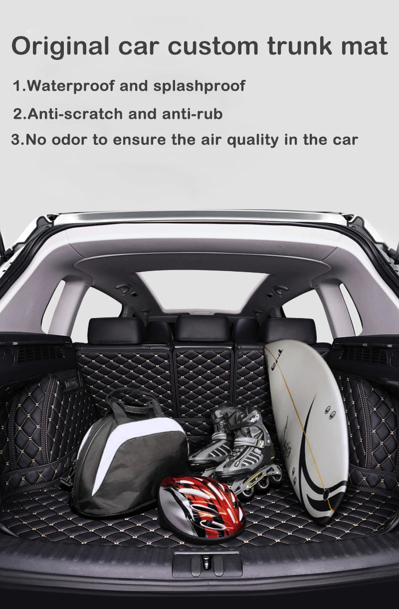 Car trunk mat for Dodge Caliber 2008 2009 2010 2011 Cargo Liner Carpet Interior Parts Accessories Cover