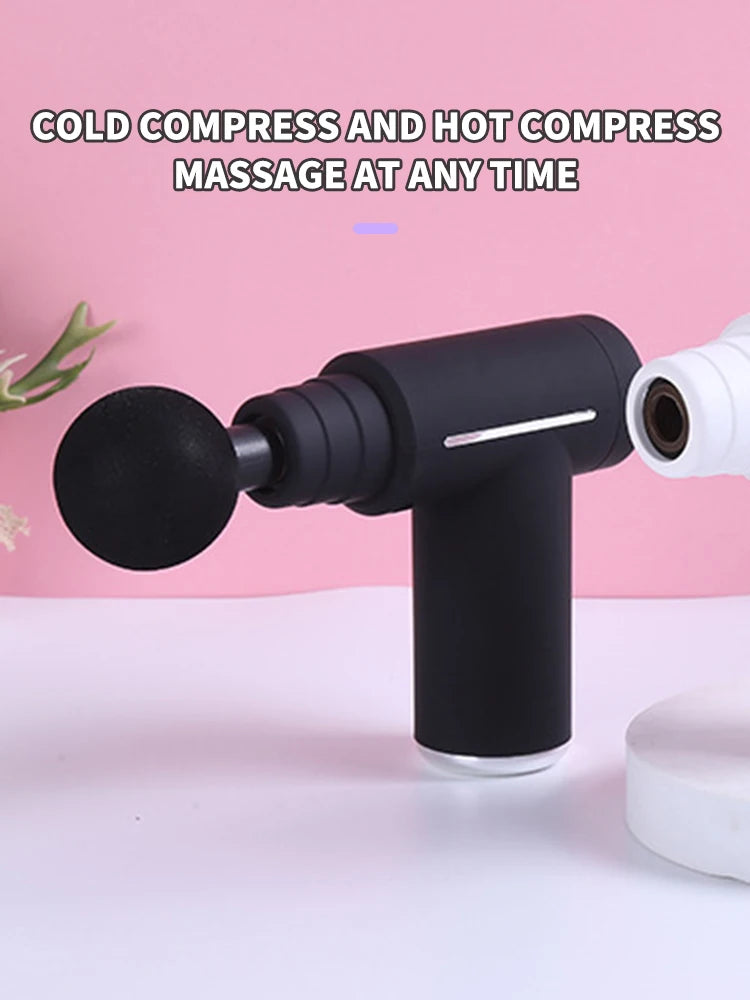 6 Replacement Head Fascia Guns Cold Compress Hot Compress Fitness Electric Impact Gun Muscle Relaxation Massager Small Vibrator