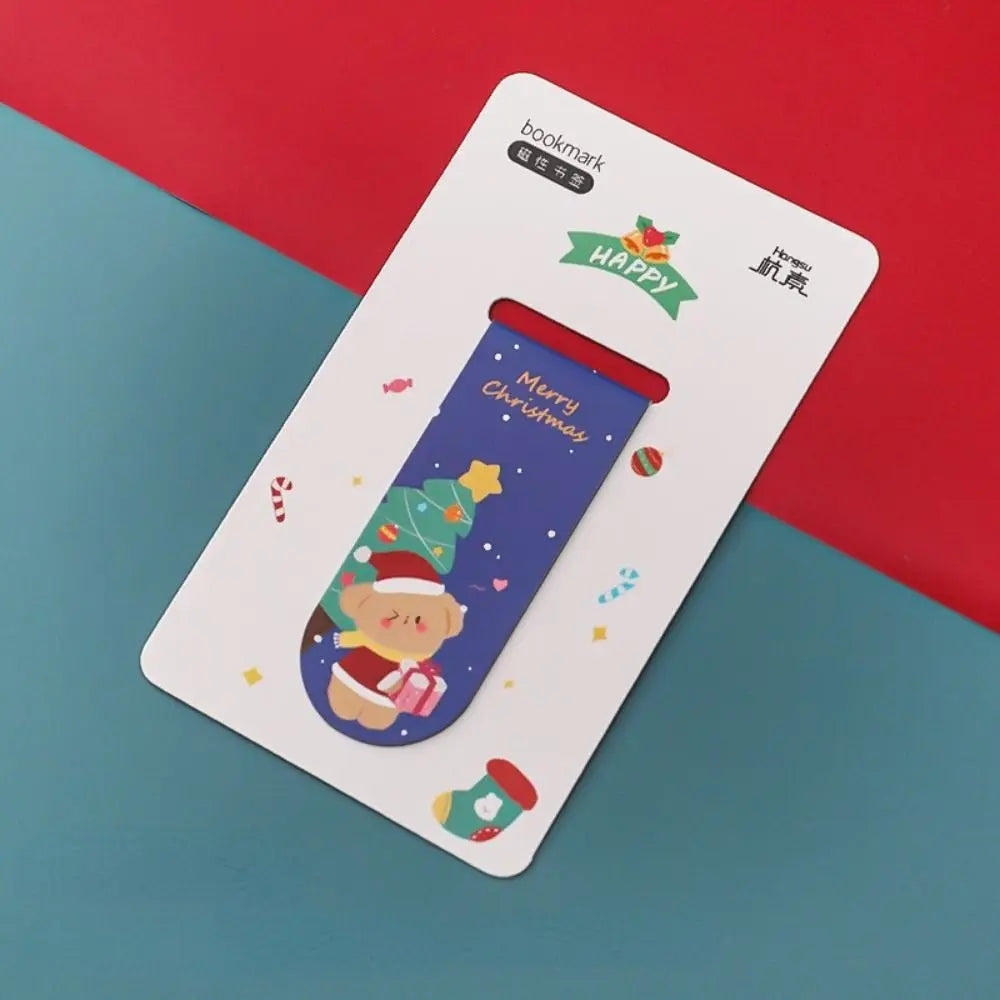 Office Supplies Gifts For Teacher Student Stationery Reading Marker Magnetic Bookmarks Christmas Bookmarks Book Page Folder