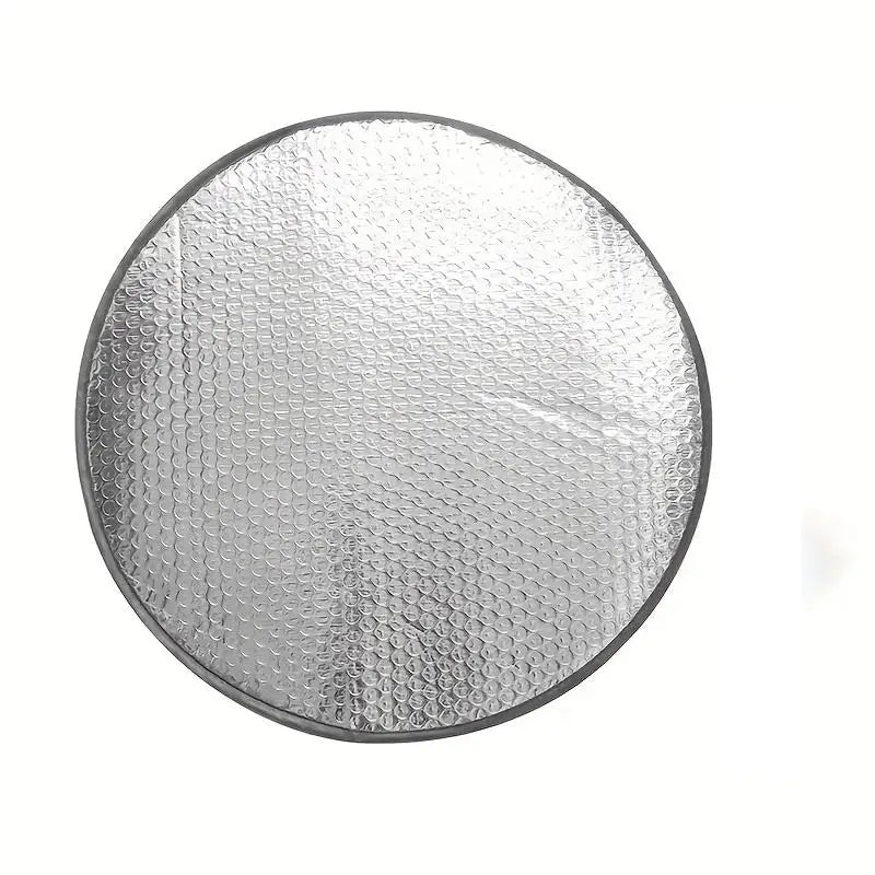 Car Steering Wheel Sun Shade Double Thick Sun Protection Foldable Anti-uv Sunscreen Car Supplies Car Steering Wheel Cover Silver