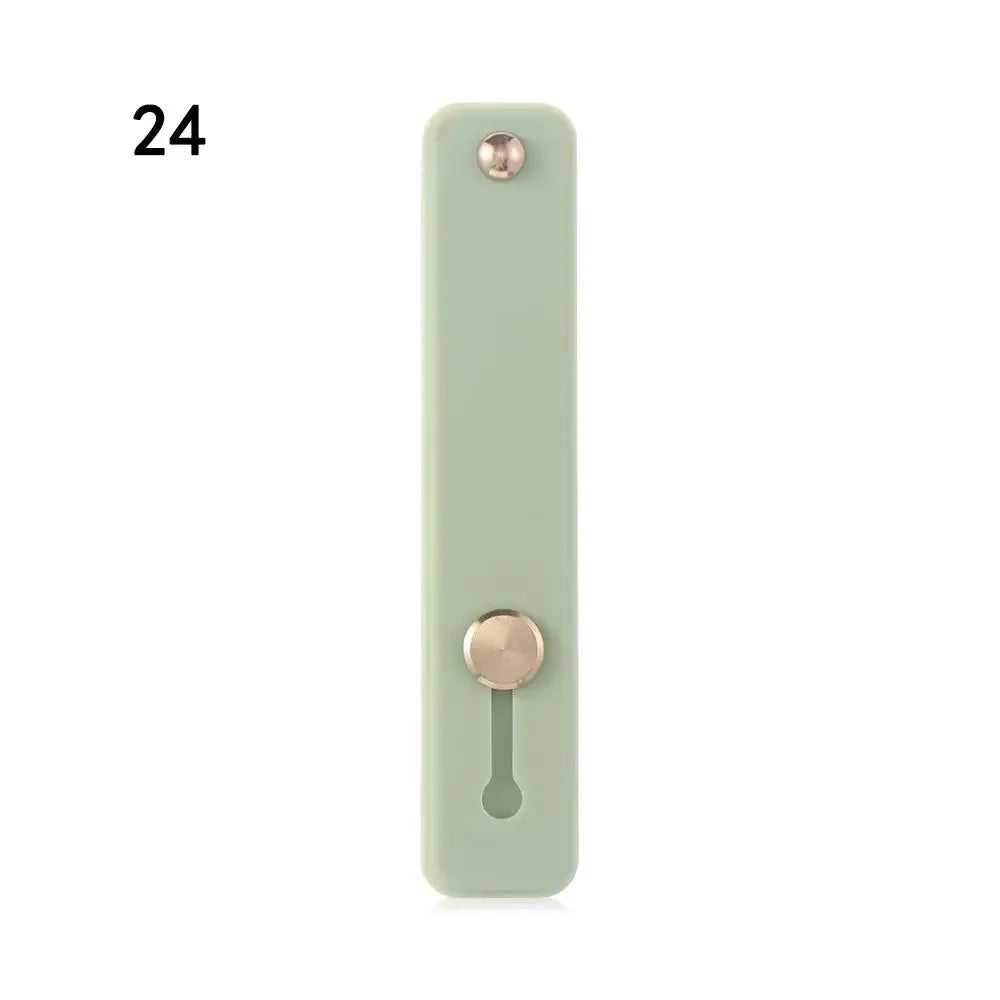 Fashion Phone Holder  Silicone Phone Hand Band Holder Finger Ring Push Pull Grip Stand Candy Color Bracket