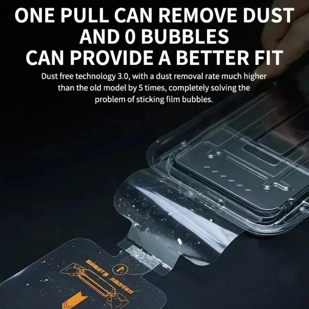 NNBILI 5Pcs Oleophobic Coating Dust Free Easy Installation Screen Protector For iPhone 15 14 11 13 12 16 17 Pro Max 17Air Glass