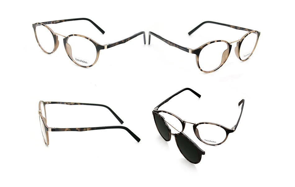 X3184  Ultem Vintage Round Eyeglasses Women Men Polarized Sunglasses Magnetic Clip On Glasses Optical Computer