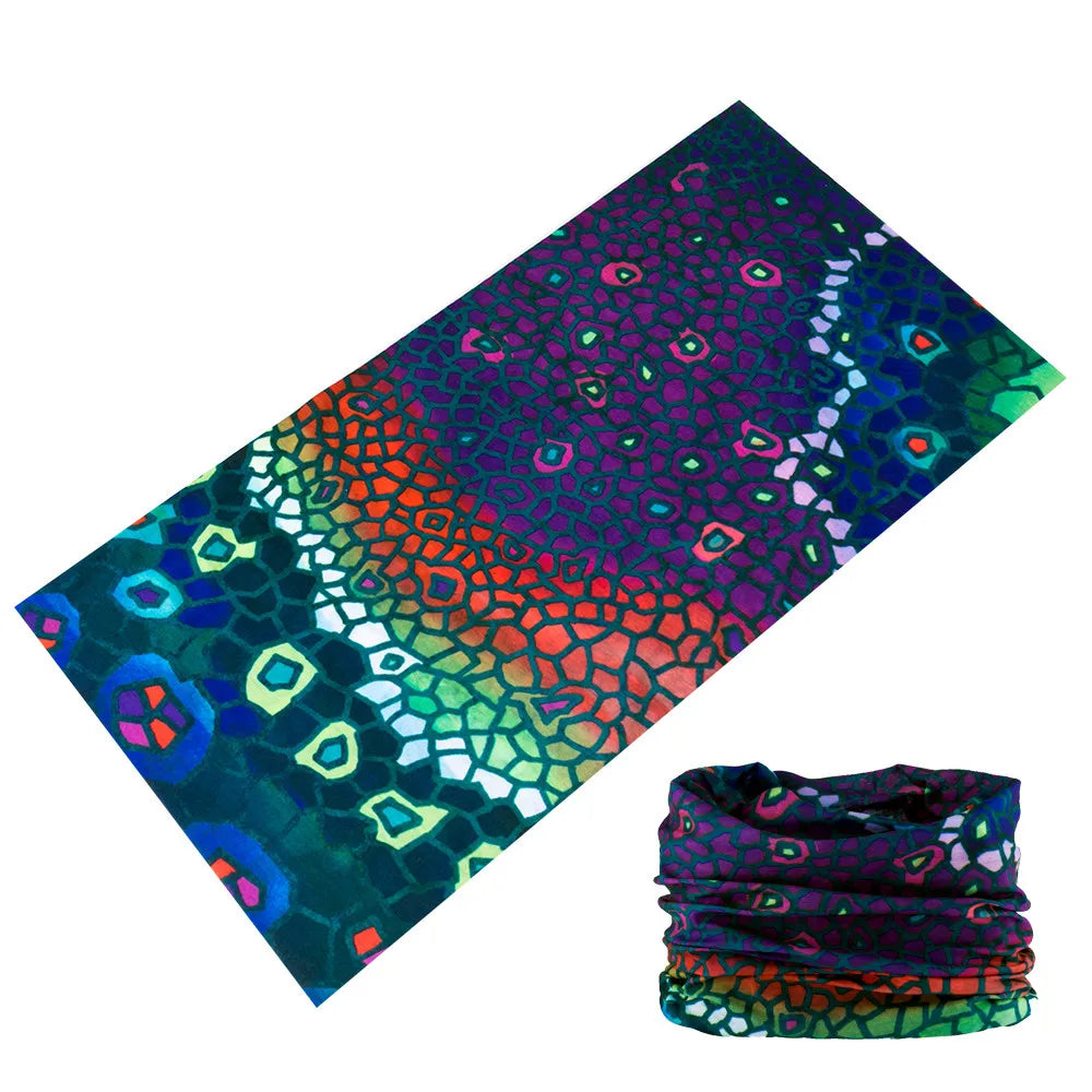 Beautiful Leopard Print Headdress Deporte Sport Face Mask For Women Cycling Bandanas Tube Headband Female Balaclava Head Scarf