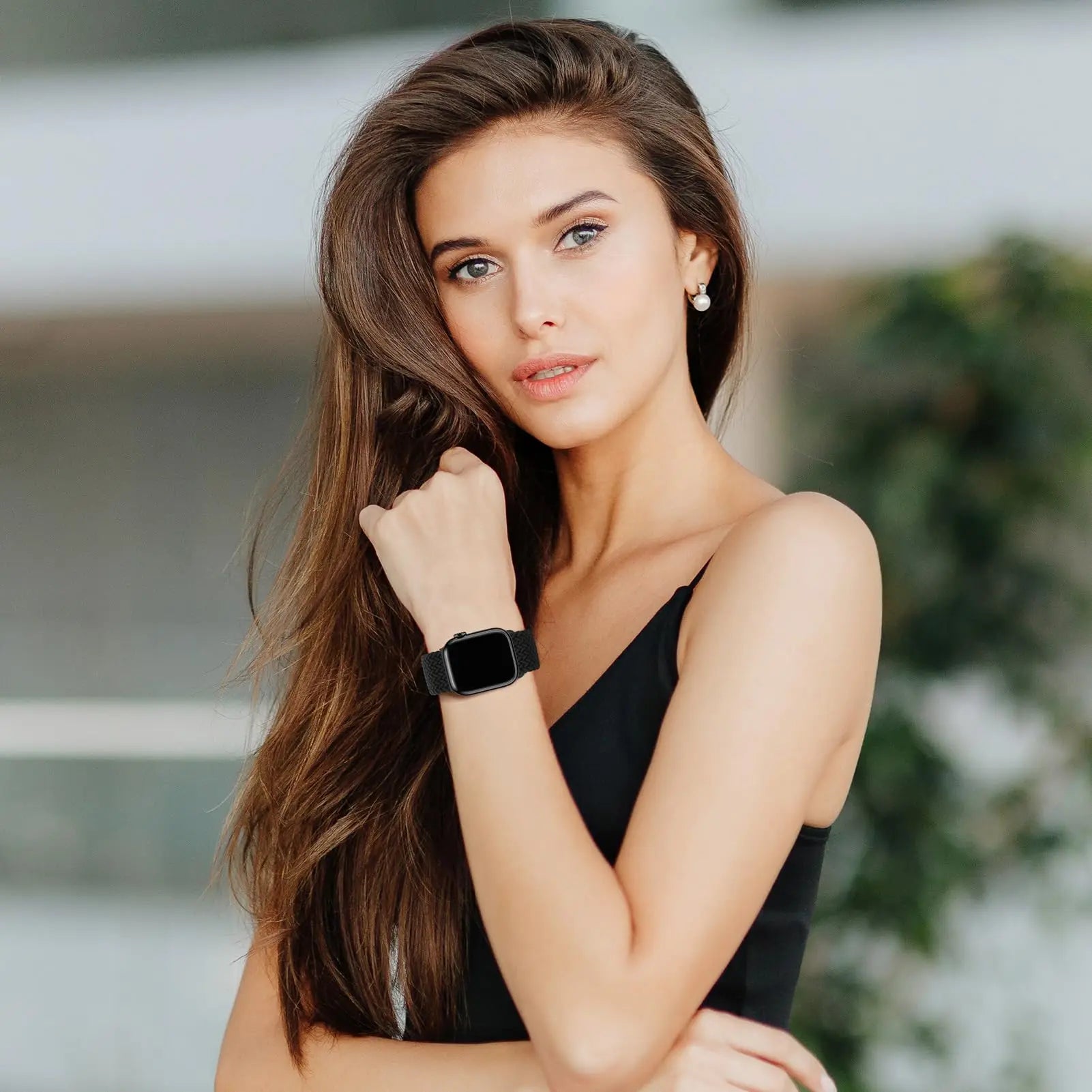 Braided Band For Apple Watch Strap 44mm 40mm 45mm 46mm 49mm 41mm 38 Magnetic Nylon Bracelet iWatch series se 7 6 8 9 10 Ultra 2