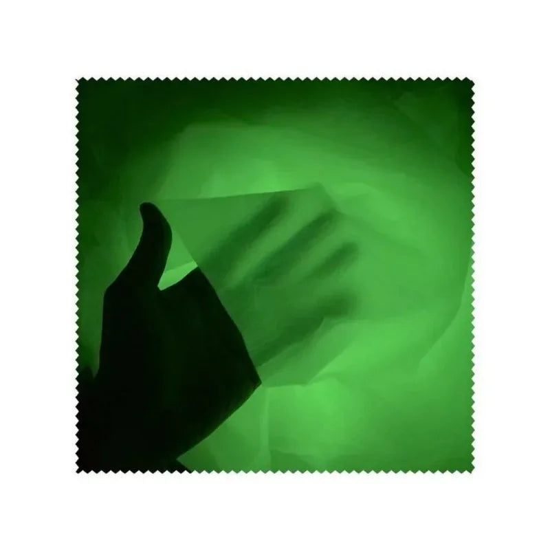 50cm/100cm*145cm White Color Glow in The Dark Fabric Luminous Satin Fabrics Illuminant Designer Cloth for DIY Sewing Clothing