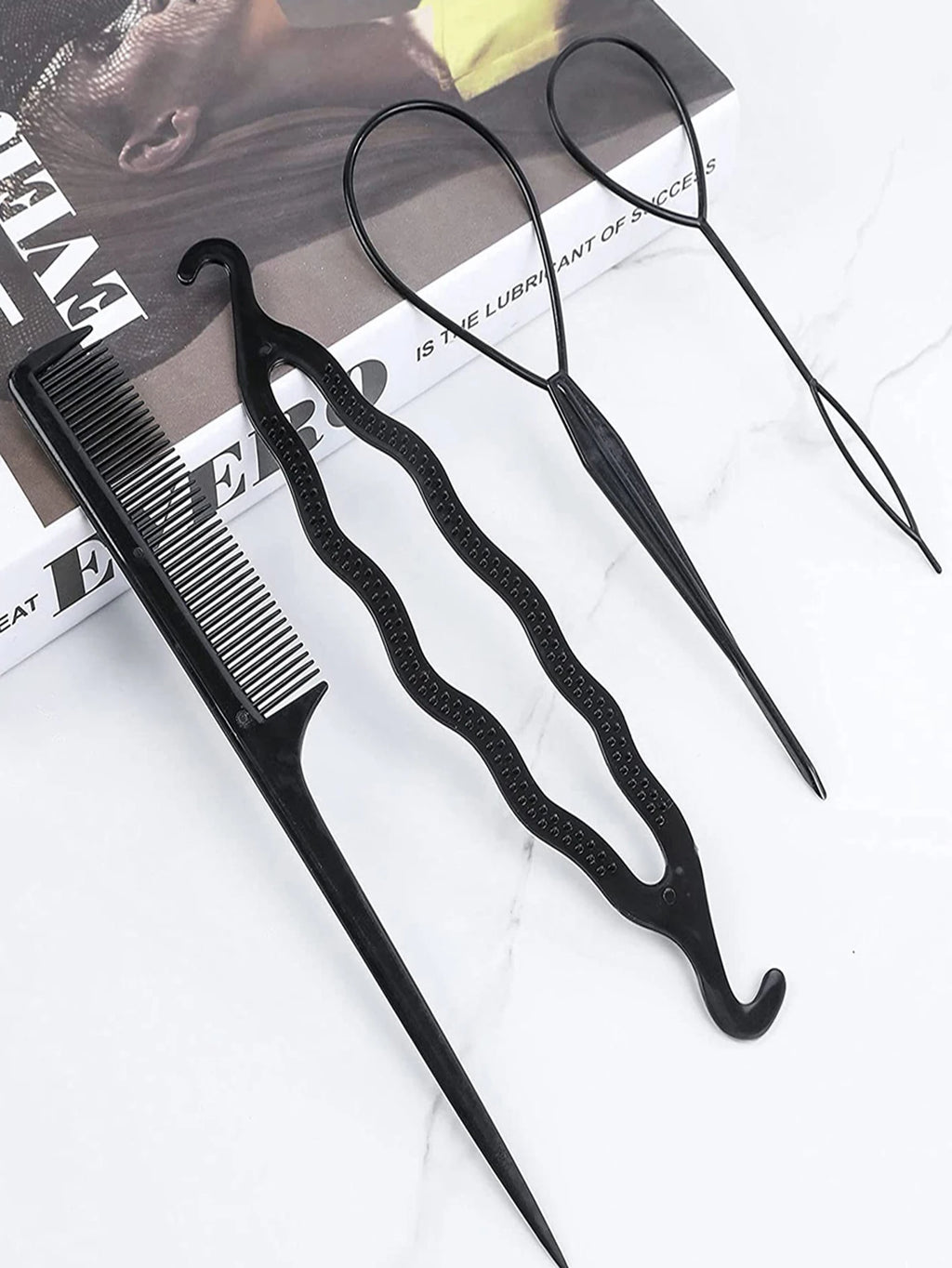 4 Pcs Hair Braiding Tool, DIY Hair Styling Tool, Braid Tool Loop for Hair Braid Styling