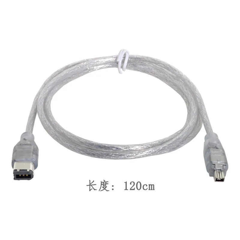 FireWire 1394 to USB Data Cable IEEE 1394 4 Pin to USB Mini Plug Firewire for MINI DV HDV camcorder to Edit for DV   PC Camera
