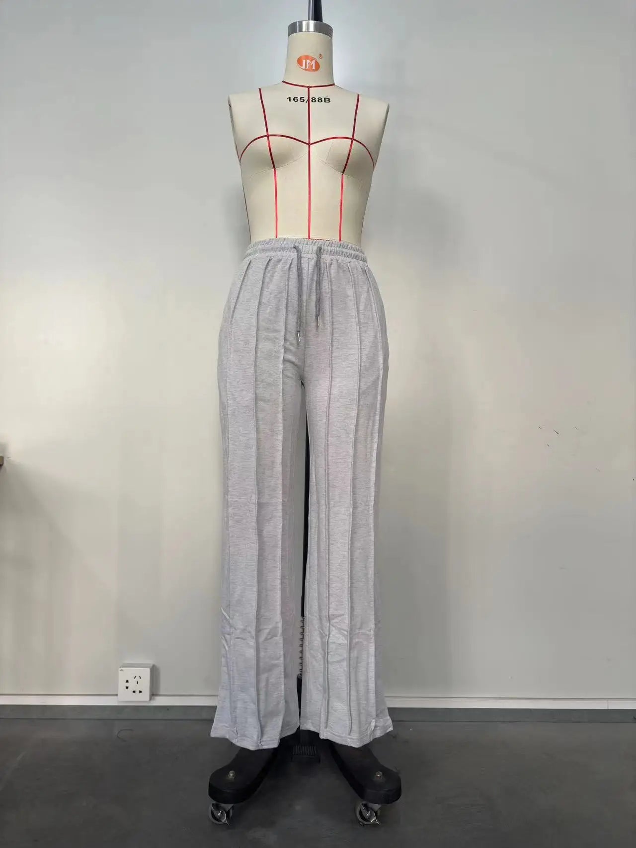 Women Pants Lace Up Ankle Length Loose Pants High Waist Zipper Capris Tracksuit Elegant Party Y2k Mom Pockets Streetwear Casual