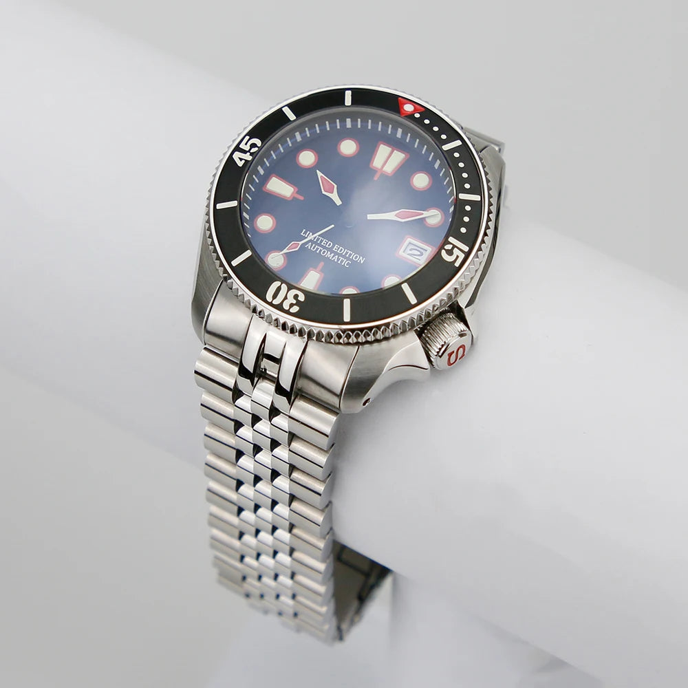 316L Stainless Steel  Coved Head  22mm Solid 5 Link SKX007 Watch Bracelet Band