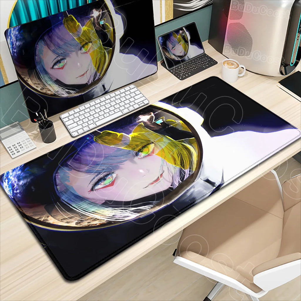 HD Printing New Wallpaper C_cyberpunk E_edgerunners Mouse Pad Non-slip Mousepad Computer Gamer LockEdge Desk Mat PC Keyboard Mat
