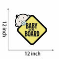 Baby on Board Stickers Reflective Waterproof Sunscreen Baby Safety Warning Signs Decorative Accessories 2026