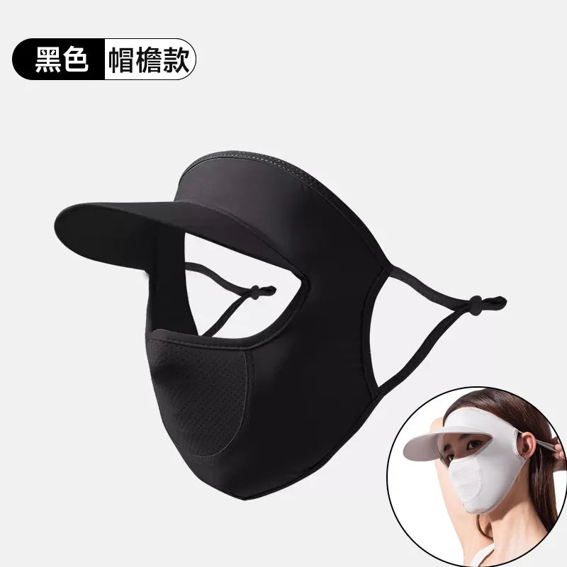 Sunscreen Mask, Ice Silk Seamless Summer Women's UV Protection 3d Three-dimensional Breathable Ice Feeling Thin Eye Corner Mask