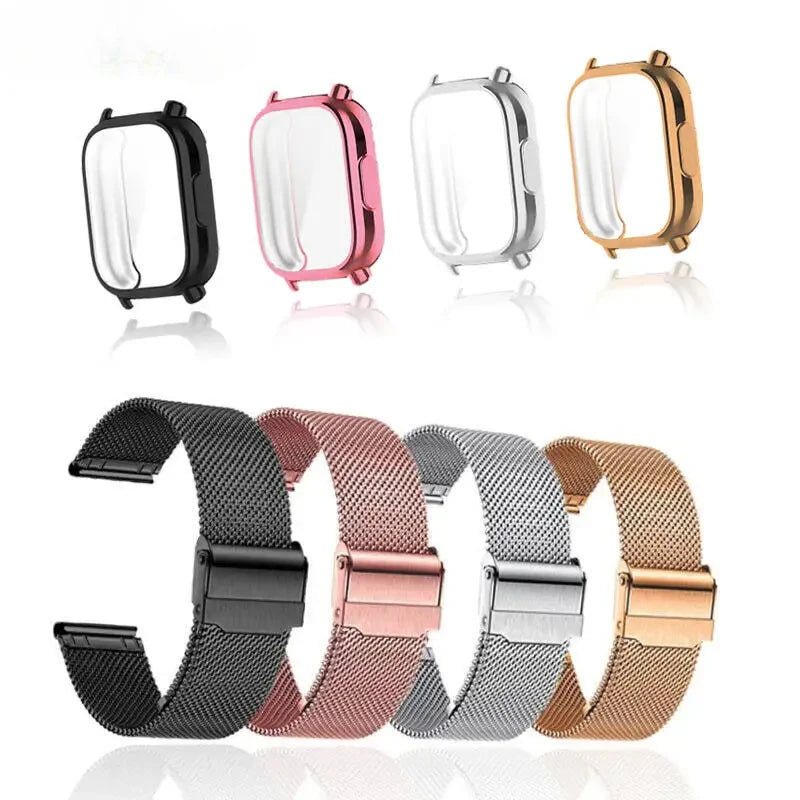 Metal Strap For Redmi Watch 5 Active Band With Case Screen Protector Redmi Watch 5 Lite Watchbands Bracelet