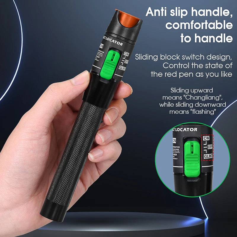 1/10/20/30/50mW Visual Fault Locator Fiber Optic Cable Tester Pen 2.5mm Interface(SC/FC/ST) FTTH Optical Fiber Tester Tool VFL