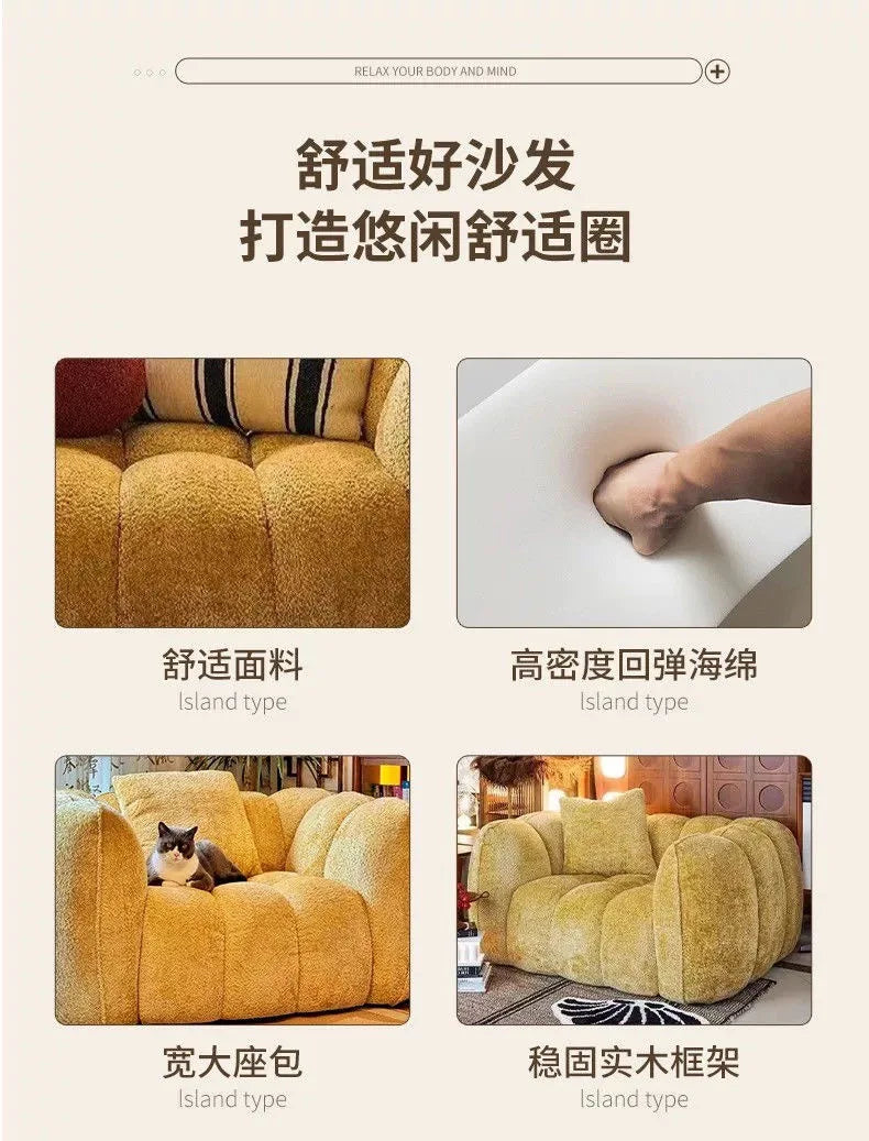 European Upholstered Living Room Sofas Trendy Beauty Comfy Cute Living Room Sofas Simple Aesthetic Canapé Salon Room Furniture