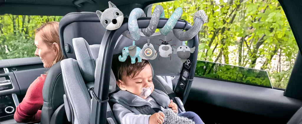 Car Seat Toys for Babies 0-6 Months Boys Girls Newborn Toys Stroller Toy Carseat Toys Hanging Toys Music Rattle Baby Toys