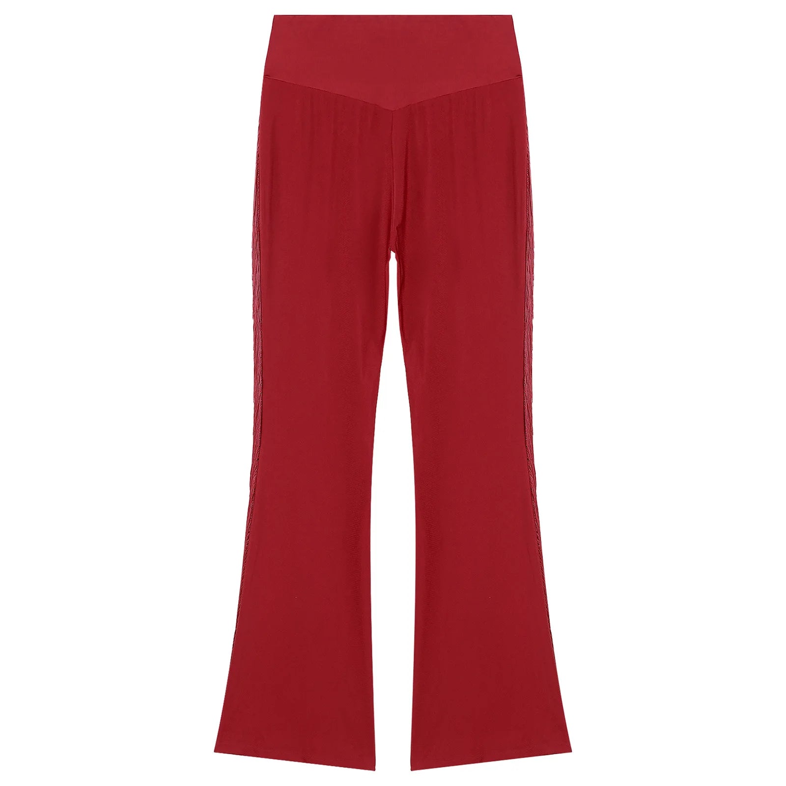 Mens Tassel Flared Pants Vintage Bell-Bottom High Waist Trousers for Jazz Latin Dance Stage Performance Club Disco Party Costume