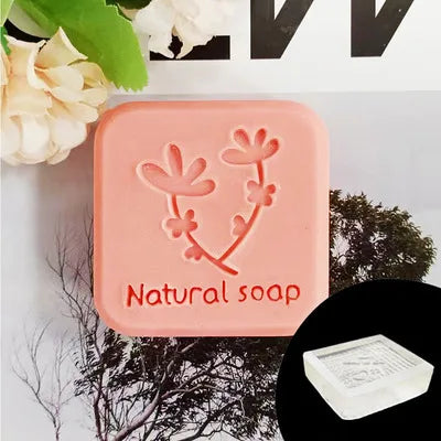 New Bridegroom Bride Pattern Soap Stamp Natural Transparent Acrylic Handmade Flower Soap Making Seal Chapters Diy Craft Supplies