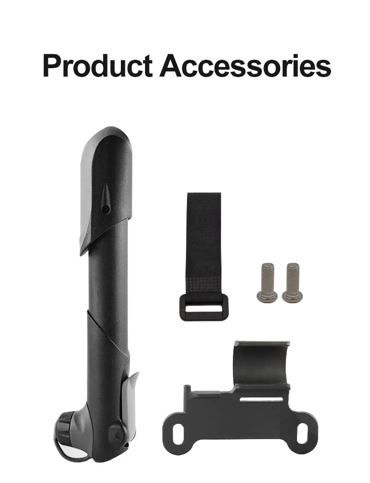 Portable Bicycle Pump Mini Hand Pump Bike Tire Fill Inflator Air Injector with Pressure Gauge MTB Road Cycling Accessories Tools