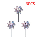 1-5pcs Bird Repeller Pinwheels Reflective Sparkly Scarecrow Pinwheel Windmill Spinner for Garden Lawn Yard Decor Keep Birds Away