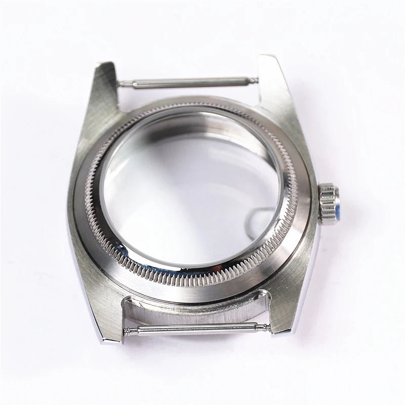 36mm 39mm Polished Design Rounded Edge Sapphire Crystal 316 Steel Waterproof Watch Case For Nh35a Nh36 NH34 Movement Skx007 MODs