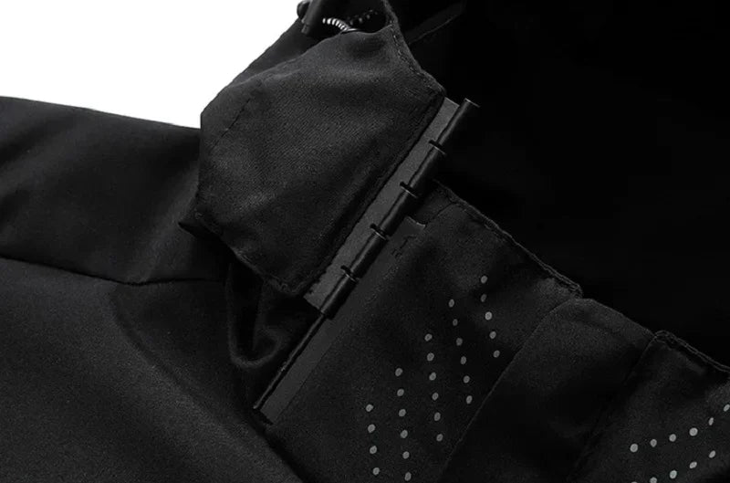 Spring Autumn New Men Casual Jacket Men Outdoor Windproof Waterproof Athletes Jacket Coat Detachable Hat Jackets Male M-5XL