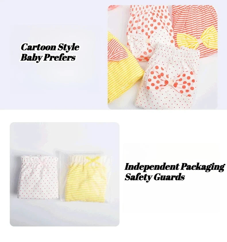 Children's Pure Cotton Panties 0-1-3 -5 Years Old Baby Shorts Cartoon Cute Princess Underwear 100%Cotton Infant Fashion Panties