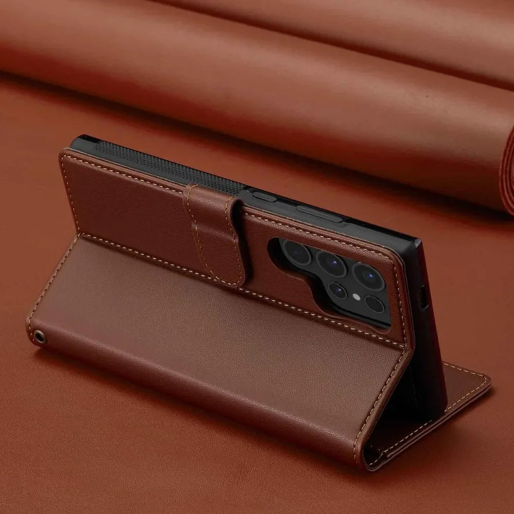Detachable Wallet Case For Samsung Galaxy S25 Ultra S24 FE S23 + Plus Card Holder Kickstand Shockproof Wrist Strap Flip Cover